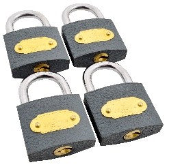 JAGUAR PADLOCK CLAM IRN 4PAC KA 38MM