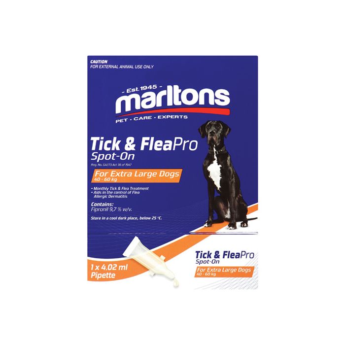 MARLTONS TICK & FLEAPRO SPOT-ON X-LGE DOGS 4.02ML