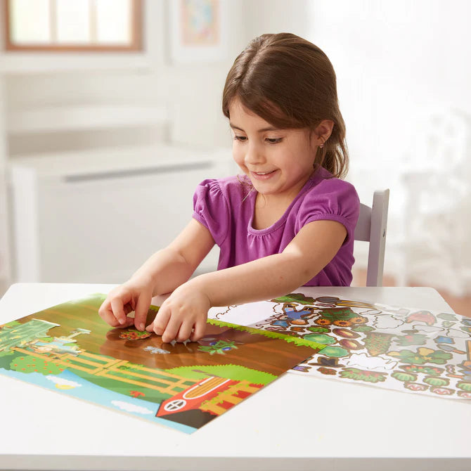 MELISSA AND DOUG FARM STICKER PADS RE-USABLE