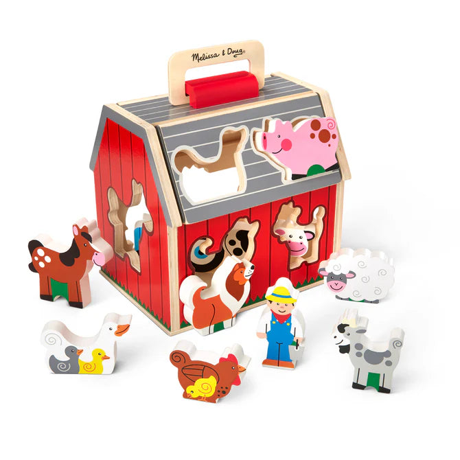 MELISSA AND DOUG TAKE ALONG SORTING BARN