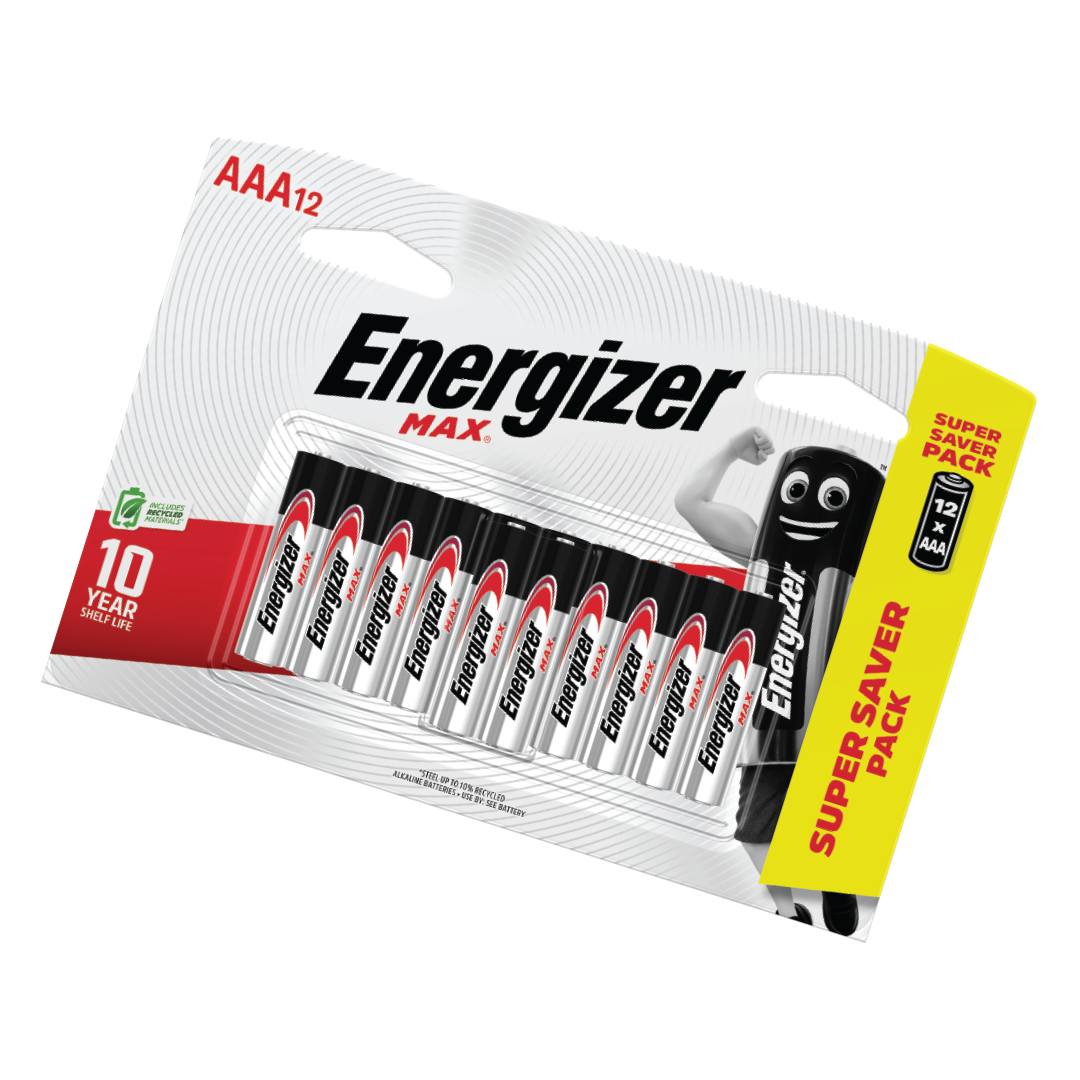 ENERGIZER MAX: AAA - 12 PACK