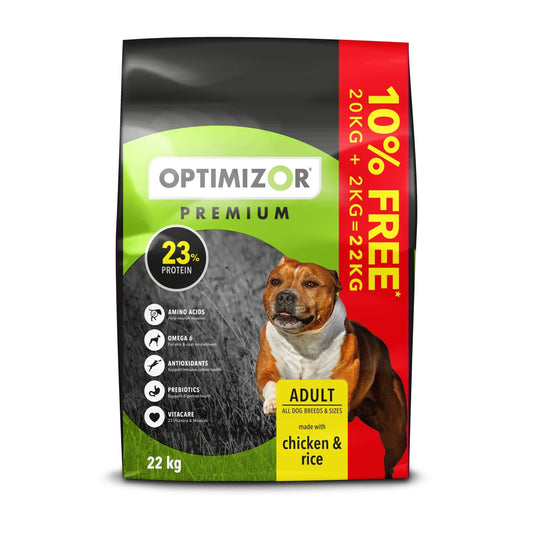 OPTIMIZOR PREMIUM ADULT DOG FOOD 20KG