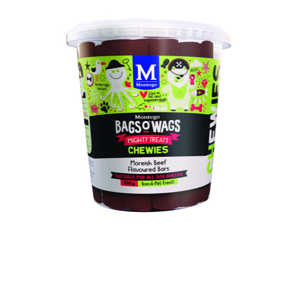 MONTEGO BAGS O'WAGS BEEF BARS 500G