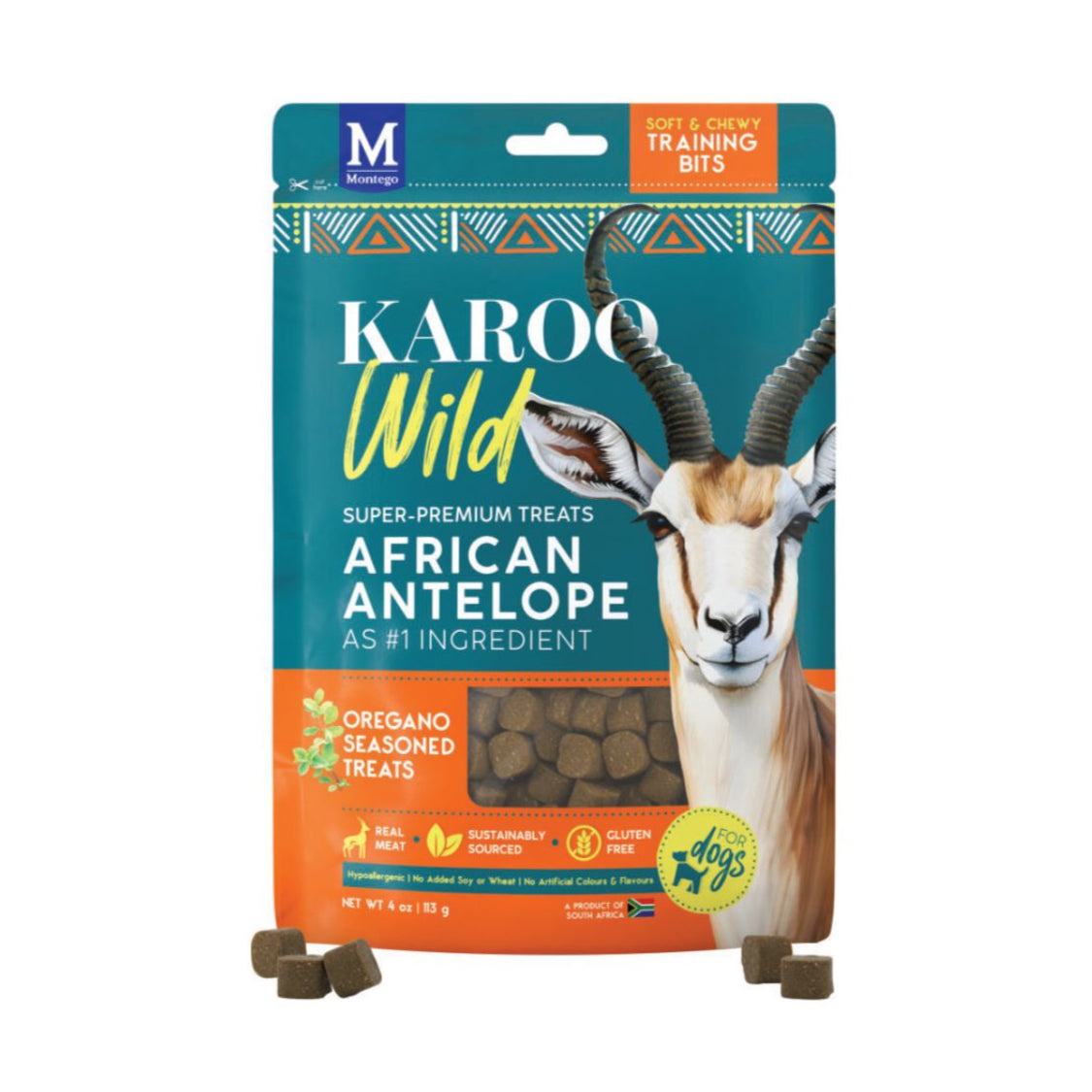 MONTEGO KAROO WILD TRAINING BITES OREGANO 113G