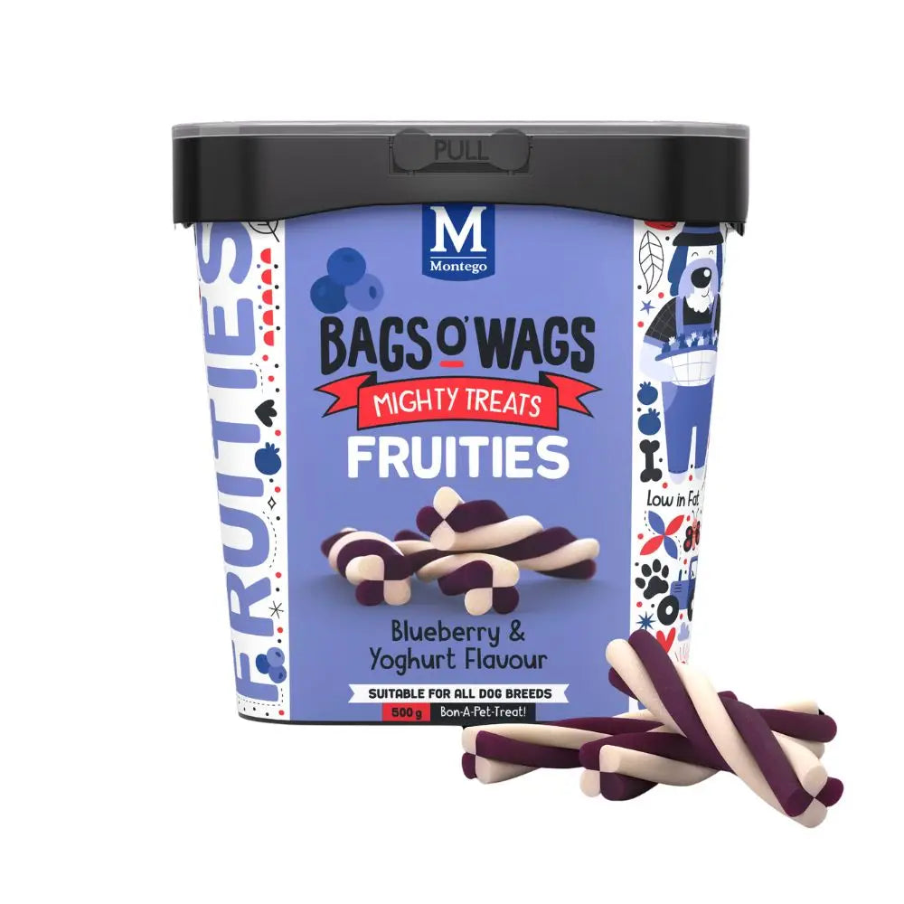 MONTEGO FRUITIES BLUEBERRY YOGHURT 500G