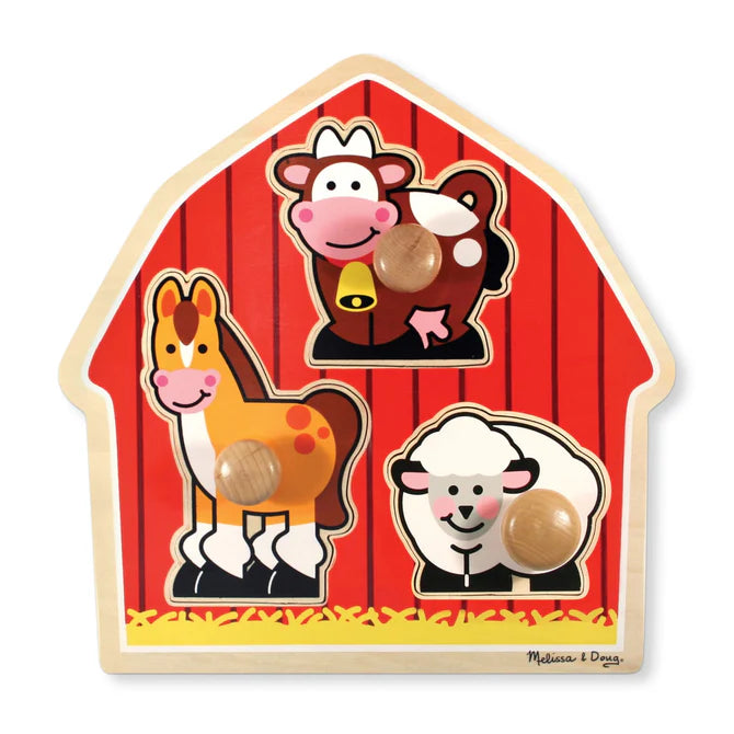MELISSA AND DOUG JUMBO KNOBS FARM LARGE