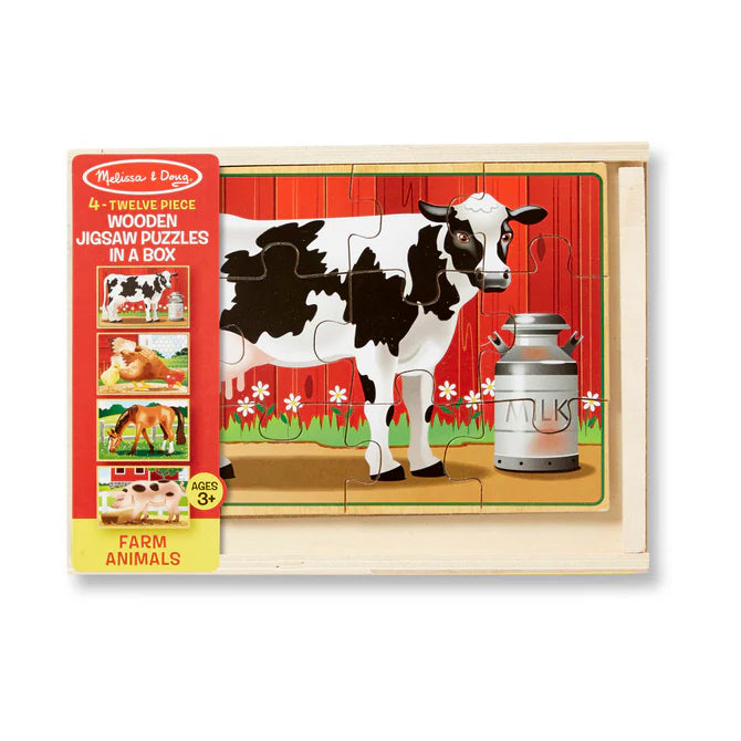 MELISSA & DOUG- PUZZLE FARM ANIMALS IN A BOX