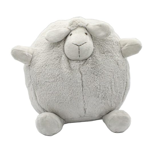 ROUND BABA LAMB GREY 28CM