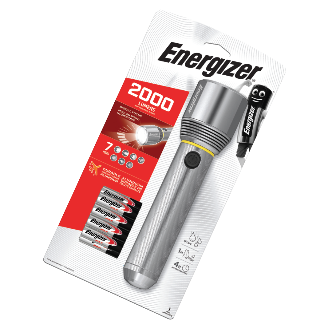 ENERGIZER TORCH VISION HD METAL 9A 2000 LUMENS