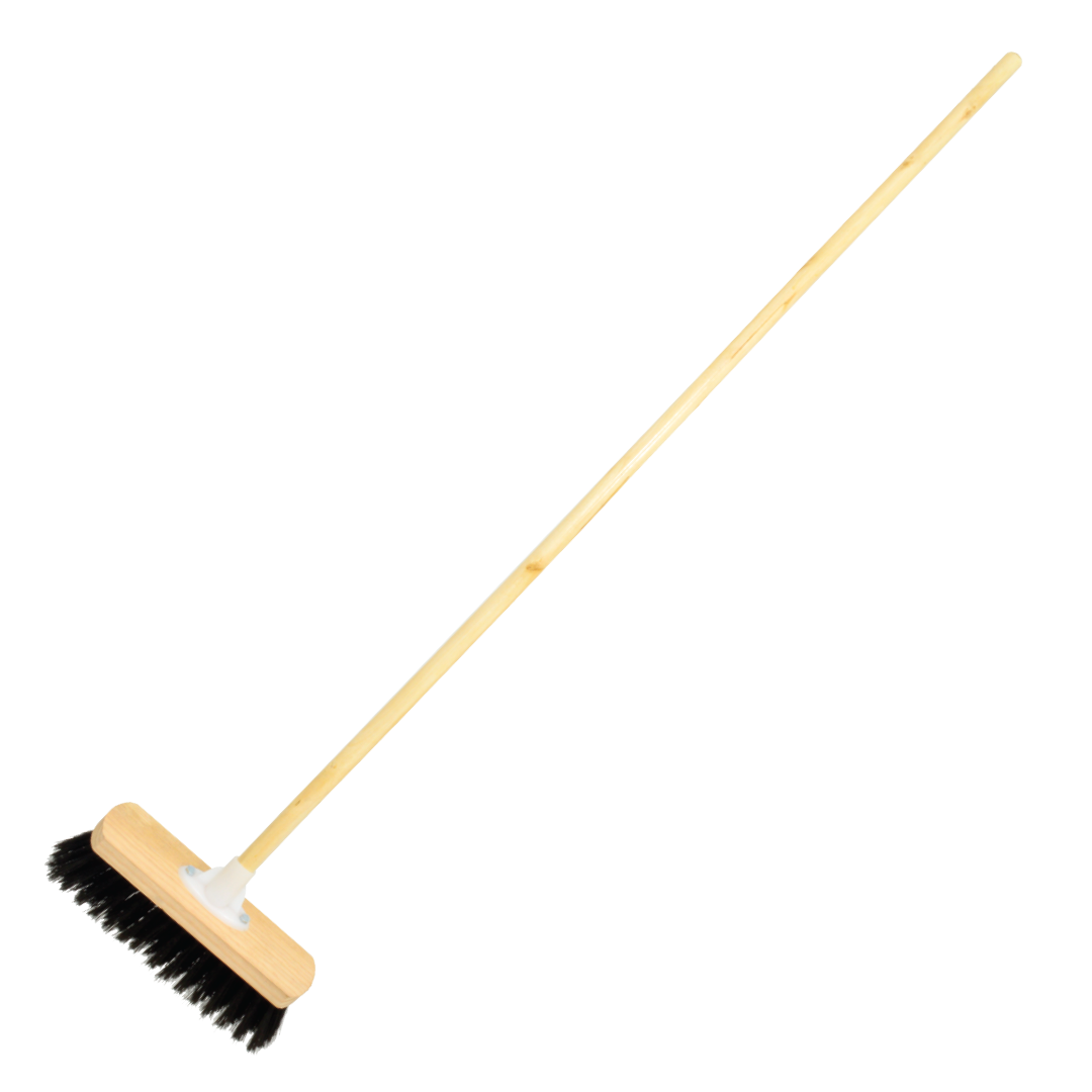 ADMY BROOM HOUSEHOLD BLACK FIBRE COMPLETE 300MM