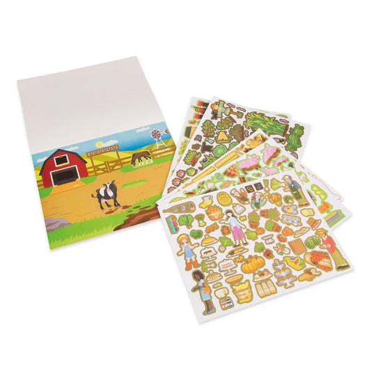 MELISSA AND DOUG FARM STICKER PADS RE-USABLE