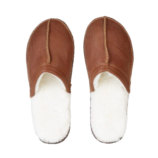IN-STEP SLIP ON SLIPPERS TAN