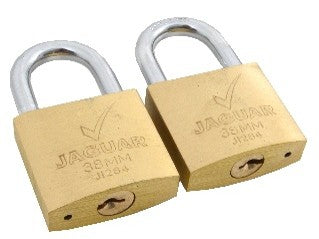 JAGUAR PADLOCK CLAM BR 2PAC KA 38MM
