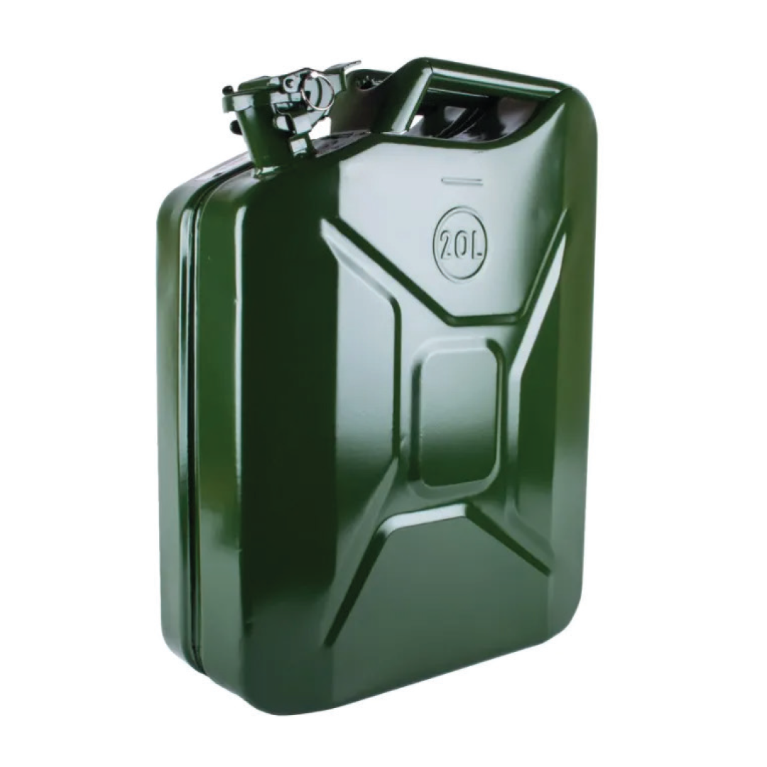 KAUFMANN JERRY CAN METAL PETROL GRN 20L