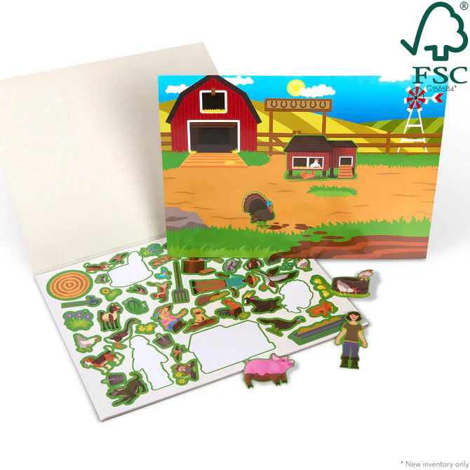 MELISSA AND DOUG FARM STICKER PADS RE-USABLE