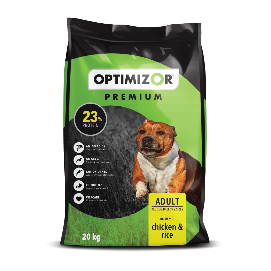 OPTIMIZOR PREMIUM ADULT DOG FOOD 20KG