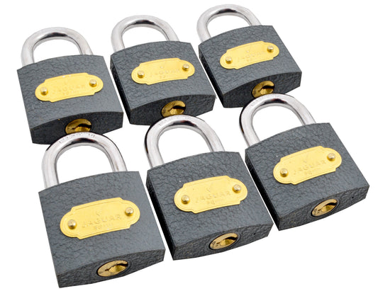 JAGUAR PADLOCK KEY-ALIKE IRON 38MM 6'S