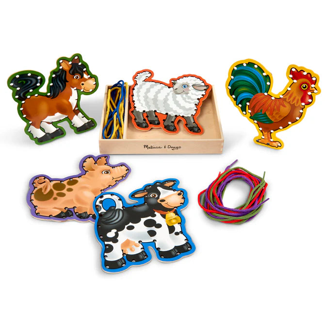 MELISSA AND DOUG LACE AND TRACE FARM ANIMALS