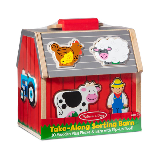 MELISSA AND DOUG TAKE ALONG SORTING BARN