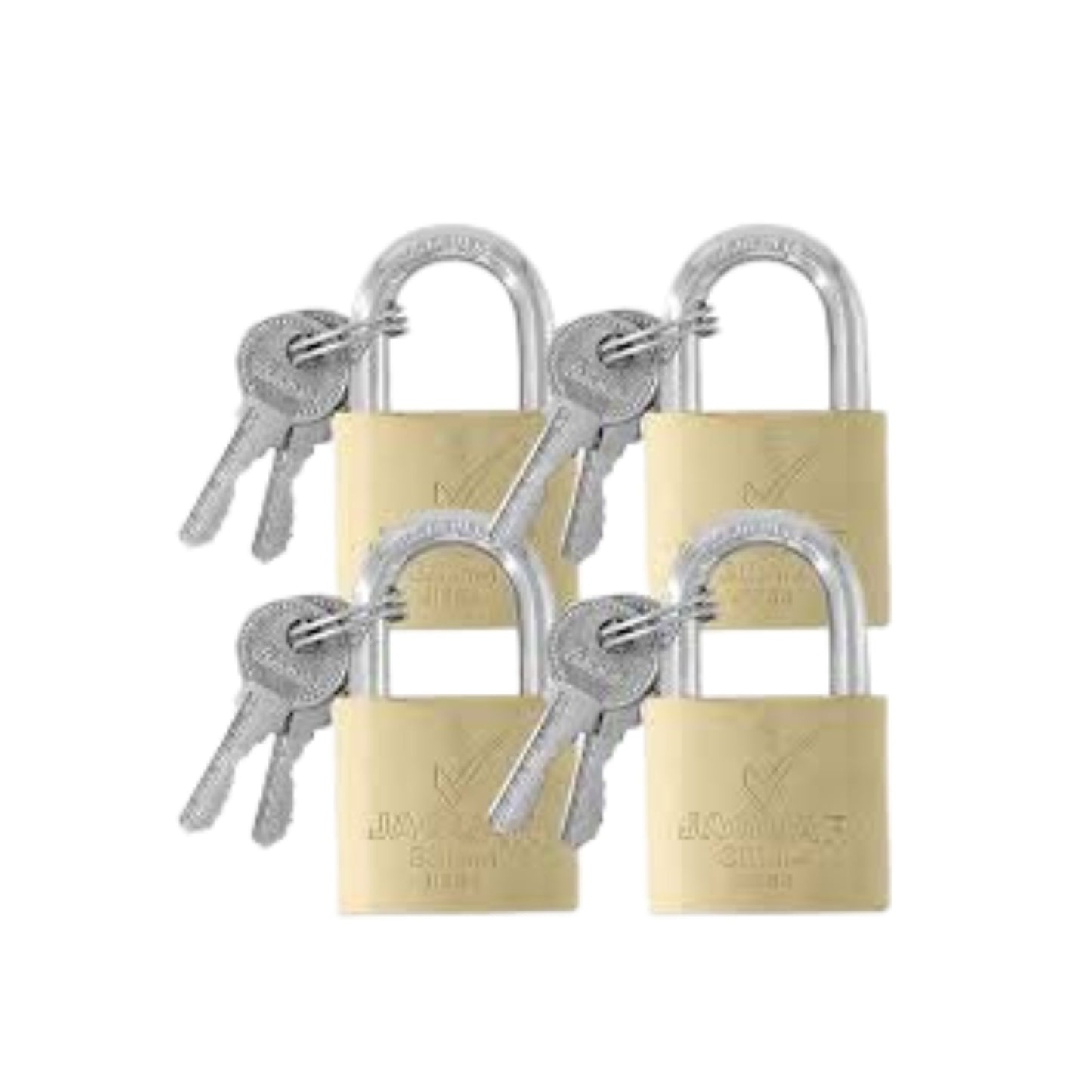 JAGUAR PADLOCK KEY-ALIKE BRASS 50MM 4'S