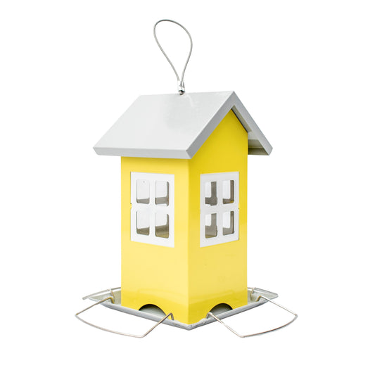 SMALL YELLOW HOUSE FEEDER