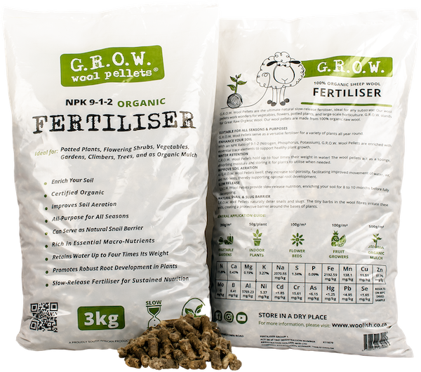 G.R.O.W. WOOL PELLETS 3KG