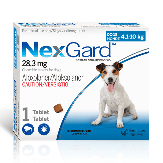 NEXGARD 4.1 - 10KG  M 1.25G 1 CHEW