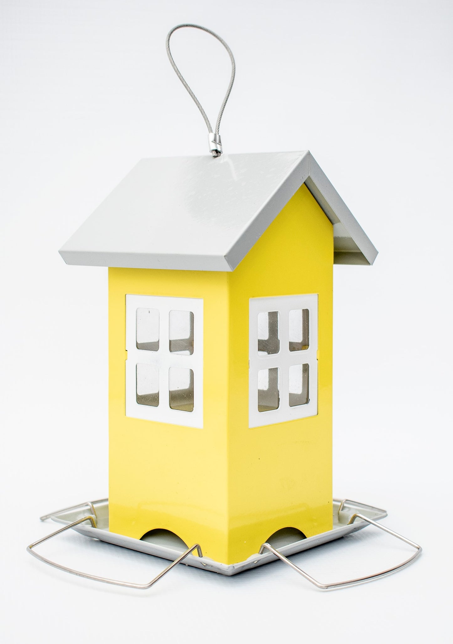 SMALL YELLOW HOUSE FEEDER
