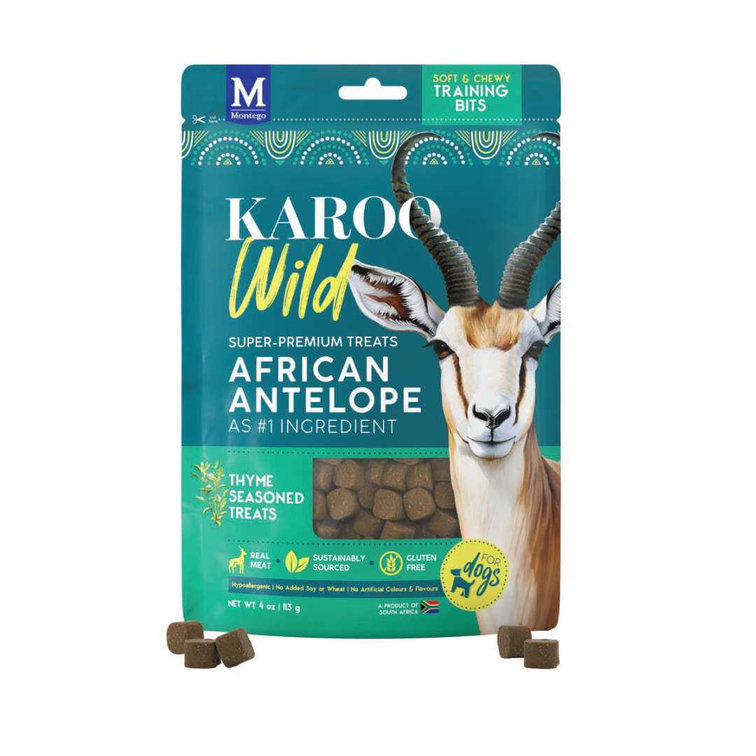 MONTEGO KAROO WILD TRAINING BITES THYME 113G