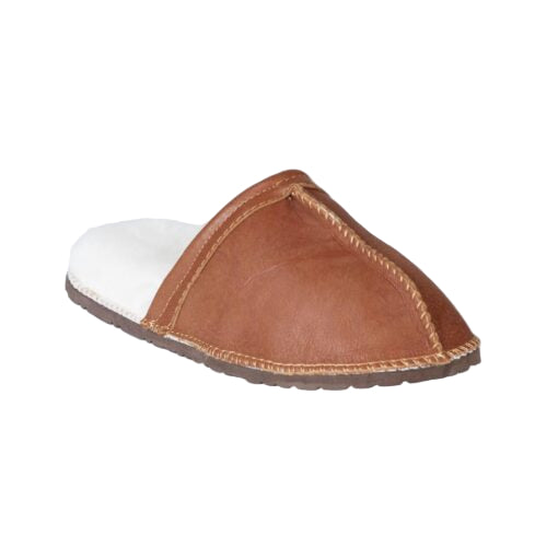 IN-STEP SLIP ON SLIPPERS TAN