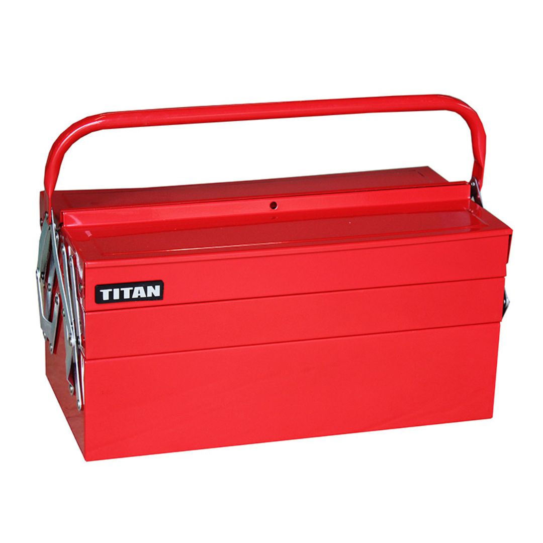 TITAN TOOL BOX 5-TIER WITH 5 INSERTS TOOLS 52PC