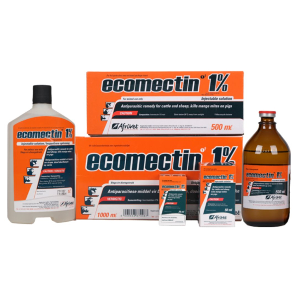 AFRIVET ECOMECTIN 1% INJ 500ML